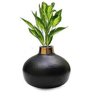 Vase à fleurs en fer côtier unique fait à la main Vase en métal de table pour la maison et les occasions de mariage et de Pâques - Product Image 1