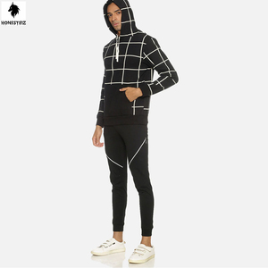 กางเกงวอร์มแบบนุ่มมีซิปใส่ได้ทั้งชายและหญิงชุด2ชิ้นผ้าไนลอนด้านหน้าแบนยืดหยุ่นแบบลำลอง - Product Image 2