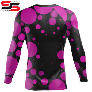 Camisas de lucha con estampado de sublimación de desgaste de compresión para mujeres damas nadar rashgaurds niñas lindas camisetas de boxeo con estampado - Product Image 2