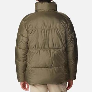 Veste matelassée épaisse et chaude d'hiver surdimensionnée pour hommes, logo personnalisé, vêtements à bulles, fermeture éclair, coupe-vent, décontractée, disponible en différentes couleurs - Product Image 2