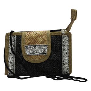 Bolsas de compras de yute de alta calidad Color de patrón de tela de estilo personalizable-Pequeño origen crudo de la India - Product Image 1