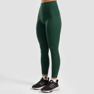 Leggings en Spandex Vert Radiant Sans Coutures avec Logo, Tenue de Sport Décontractée et Ajustée pour la Gym, Taille XL, Respirants et Doux - Product Image 1