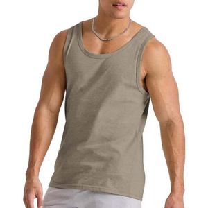 Débardeurs Gym Stringer pour hommes Chemises sans manches Bodybuilding Fitness Maillots d'entraînement pour hommes Polyester Coton Débardeur respirant - Product Image 1