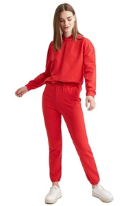 Streetwear Survêtement Coupe Cousu Personnaliser Logo Zip up Broderie Lavée Patch Coupe Sweat à Capuche et Pantalon de Survêtement Costume Femmes Survêtement - Product Image 5