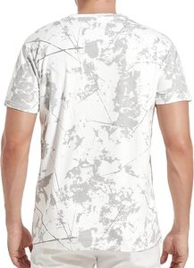 Camiseta informal de algodón 100% de alta calidad con cuello redondo para hombre, camiseta transpirable de secado rápido con estampado de logotipo sólido, Jersey de 220 gramos en blanco - Product Image 2
