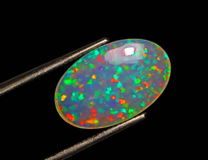 Ethiopian Opal Cabochon Gemstone - Welo Loose Opal Gems - Amazing Galaxy Fire Opal Stone-Pierre semi-précieuse naturelle pour elle - Product Image 2