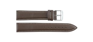 Correa de Reloj Unisex de Cuero Marrón Clásico de 20mm, Correa de Reloj Inteligente Transpirable, Resistente al Agua, Suave, Ligera y Ajustable - Product Image 3
