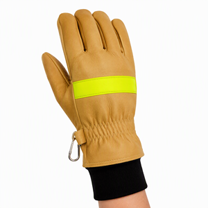 Guantes Cortos de Bombero Stone Short, Cuero de Grano de Búfalo, Membrana de TPU Ignífuga, Forro de Aramida, EN 659 - Product Image 3