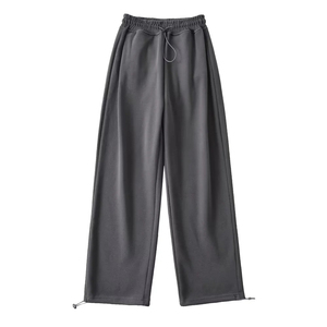 Nouveau Meilleur pantalon de survêtement en éponge à taille haute avec poches personnalisées Pantalon de survêtement Slim Fit pour femmes baggy teint en couleur unie - Product Image 4