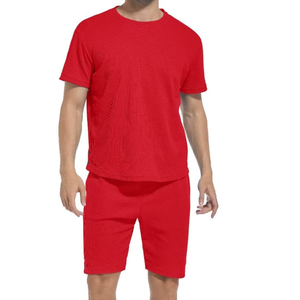 Survêtement d'été personnalisé OEM 2025, vêtements décontractés et confortables, demi-manches, 100% coton respirant, pour hommes - Product Image 5