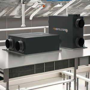 Système de ventilation à pression positive électrique 1500CMH à <span class=keywords><strong>double</strong></span> <span class=keywords><strong>flux</strong></span> en acier inoxydable avec <span class=keywords><strong>filtre</strong></span> HEPA pour l'air frais, économie d'énergie pour la salle à manger - Product Image 1