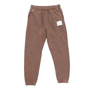 Pantalon décontracté léger pour homme, coupe droite, en molleton bouclette, avec cordon de serrage, brodé, respirant, écologique, infroissable, séchage rapide - Product Image 1