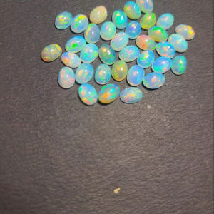 Gemas de Ópalo Etíope Ramavati de Alta Calidad, Cabujón Natural Blanco, Piedras Preciosas con Certificación IGI, Tratadas Térmicamente, con Cambio de Color/Fuego - Product Image 1