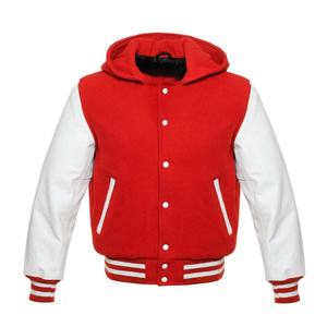 Veste letterman personnalisée vierge en gros collage unique porter veste universitaire à manches en cuir pour corps en laine de style premium - Product Image 2