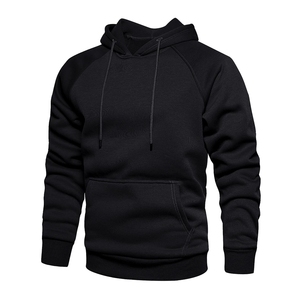 Sudadera con capucha de algodón 100% de alta calidad para hombre, diseño de cuello con capucha sólido 3D personalizado con logotipo propio, pantalones de chándal de tela - Product Image 1