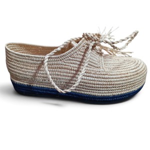 Sandales marocaines plates en raphia, à lacets, bout fermé, décorées de pompons, respirantes, chaussures d'été pour femmes, fabrication artisanale. - Product Image 2