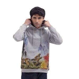 เสื้อฮู้ดดี้แขนยาวกันลม ระบายอากาศได้ดี เป็นมิตรกับสิ่งแวดล้อม สำหรับผู้ชาย ผลิตตามแบบ ODM คุณภาพสูง พิมพ์โลโก้ตามสั่ง ผลิตจากโพลีเอสเตอร์/คอตตอน รุ่นใหม่ สำหรับฤดูใบไม้ร่วง - Product Image 1