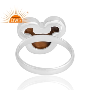 Anillo de piedras preciosas amarillas de ojo de tigre Natural de plata de ley de diseño increíble, joyería de diseño personalizado para mujer, regalo para ella - Product Image 2