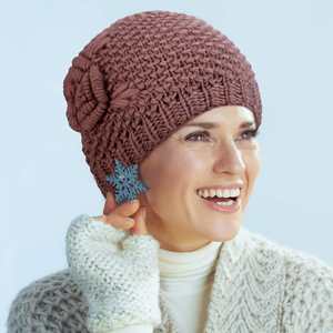 Gorro de Punto Unisex con Diseño de Rosas, Gorro de Invierno Cálido, Suave, Elástico, Cómodo, Informal, Elegante, para Clima Frío, Gorro de Fiesta, Proveedor - Product Image 5