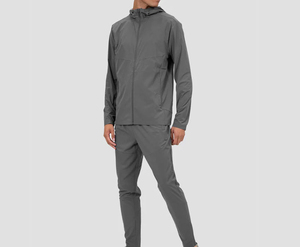 ชุดกีฬากันลมไนลอนแถบสะท้อนแสงสำหรับยิมชุดวอร์มสำหรับทุกเพศ - Product Image 2