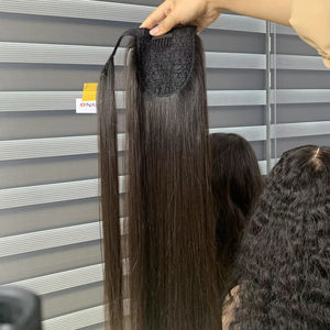 Cola de caballo 60 cm 100% pelo vietnamita crudo Color negro marrón alta calidad envío rápido desde Vietnam - Product Image 1