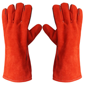 Gants de soudage en cuir à logo gaufré Palm unique Emballage personnalisé de marque de qualité supérieure Améliorer l'expérience de déballage Gants en cuir - Product Image 3