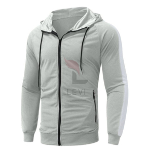 Ensemble de survêtement sportif deux pièces pour homme en coton respirant de haute qualité, lourd, pour l'hiver, avec logo personnalisé, sweat à capuche et pantalon de jogging - Product Image 5