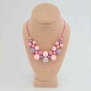 Plus Populaire Perles en bois de forme ronde perles En Bois Collier Chunky Collier De Mode En Bois Collier - Product Image 4