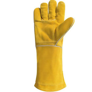 Qualité supérieure Exigeable de haute qualité Hommes Meilleurs gants de soudage Gants de travail d'hiver avec cuir de vache fendu - Product Image 3