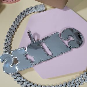 จี้เพชรสีขาวทองแท้14K 18K สำหรับผู้ชายได้รับการรับรองจาก Hip Hop จี้เพชร Moissanite - Product Image 5