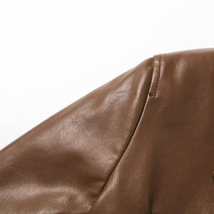 Chaqueta de cuero de talla grande para mujer, servicio OEM de calidad superior, con capucha, nuevo último diseño, chaquetas de cuero de moda para mujer - Product Image 4