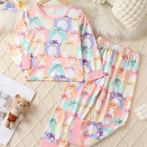 Custom Printed Knitted Baby <b>Pajamas</b> Soft Sleepwear ODM OEM Factory Wholesale Supplier Bulk Personalized Bamboo Spandex - Product Image 6