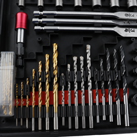 Kit de forets multifonction 318 pièces en acier à haute teneur en carbone pour bois et métal, outils électriques, outils à main, pièces de réparation robustes