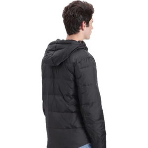 Nouvelle veste matelassée noire de haute qualité pour hommes, vêtements streetwear, veste matelassée noire à fermeture éclair pour hommes - Product Image 6