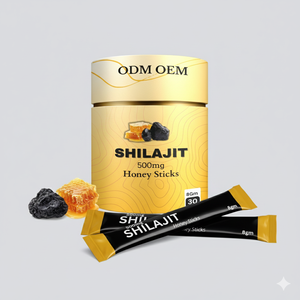 Private Label Pure Himalayan <b>Shilajit</b> <b>Resin</b> Sachet 500mg 8gm With Organic Honey <b>Shilajit</b> Honey Sticks Orange Flavour - Product Image 3