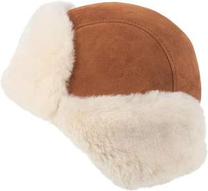 Chapeau de bombardier de trappeur en fausse fourrure de lapin chapeau de fourrure de logo personnalisé avec des chapeaux de doublure en peluche épais et chauds - Product Image 1