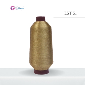Polyester haute ténacité LST 51 MS pour fil métallique Lurex Designs de broderie de qualité supérieure Tricotage à la main Fil de type S Prem - Product Image 1