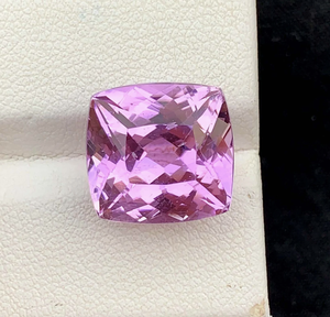 เบาะรูป kunzite ธรรมชาติอัญมณีหลวมเหลี่ยมเพชรพลอยสำหรับทำเครื่องประดับหินสีชมพูได้รับการรับรอง5มม. ถึง15มม. spodumene ไม่ผ่านการอบ - Product Image 6
