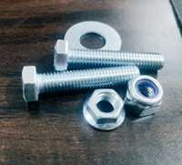 Baut & Mur Kepala Heksagonal Bulat Baja Industri AMP Berkualitas Tinggi Berlapis Seng Bersertifikat ISO9001-2015