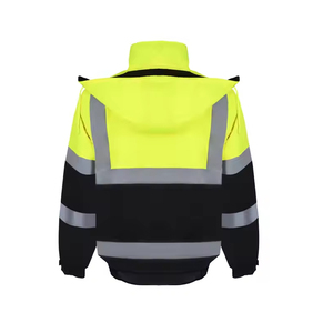 Vente en gros 2024 vêtements de travail d'hiver haute visibilité gilet de sécurité réfléchissant construction en coton à manches longues logo personnalisé polyester imperméable - Product Image 2