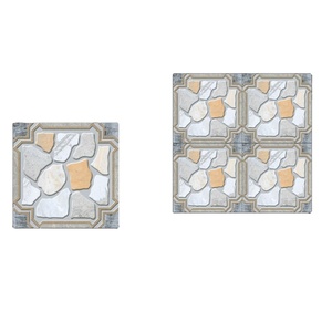 Carré design antique décoratif carrelage en porcelaine rustique 40x40cm - Product Image 1
