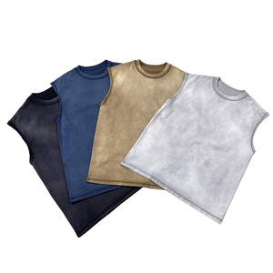 Camiseta sin mangas al por mayor con logo personalizado, camiseta deportiva de algodón para correr, camiseta atlética sin mangas, ropa de fitness, ropa de gimnasio para hombre - Product Image 4