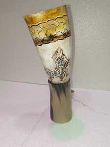 Cuerno para beber vikingo pulido ecológico hecho a mano natural personalizado de la mejor calidad para restaurante casero y hotel de la India. - Product Image 3