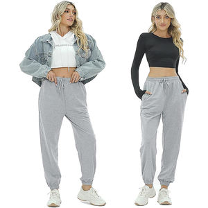 Joggers athlétiques décontractés pour femmes pantalons de survêtement extensibles respirants avec devant plat pour la course à pied ODM Supply - Product Image 4