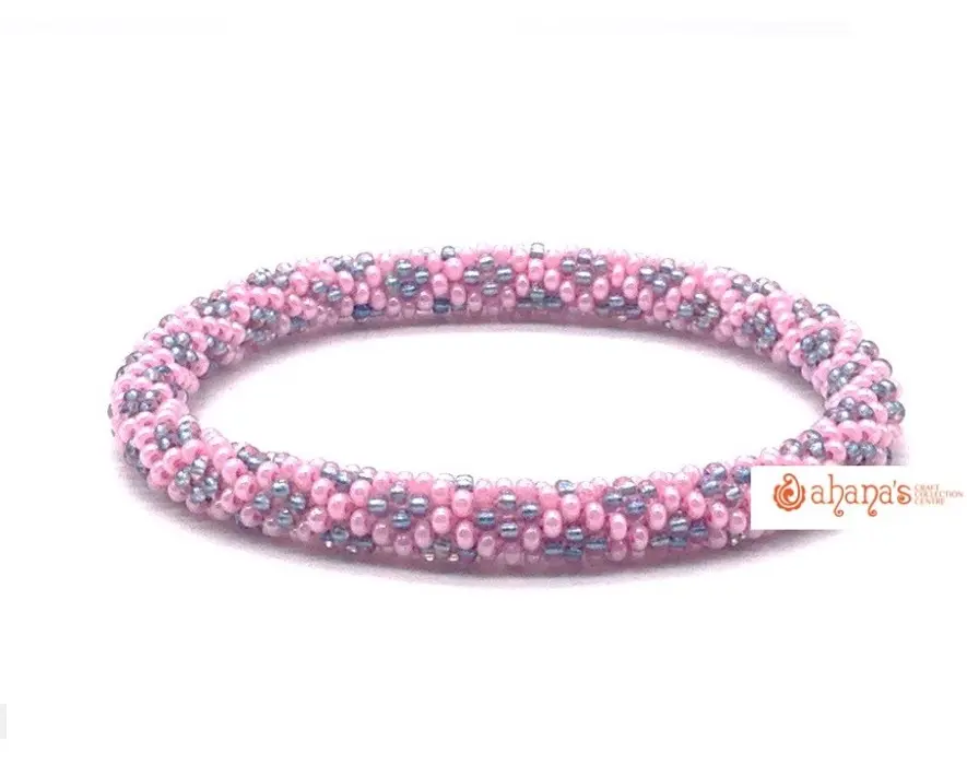 Bracelets en perles de verre enchanteurs: accessoires artisanaux captivants fabriqués au Népal: 100% qualité testée