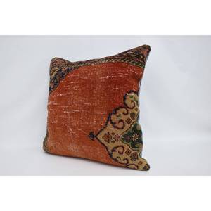 Almohada de lana Bohemia multicolor Cojín con estampado floral vintage de 28x28 pulgadas portátil para ropa de cama y uso en el suelo - Product Image 4