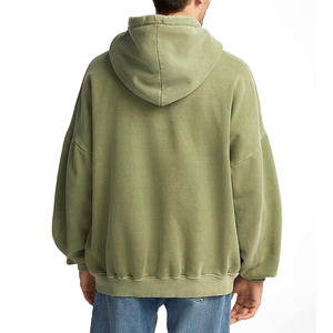 Nouveau design, meilleure qualité, sweat-shirts personnalisés pour hommes, effet délavé au soleil, logo personnalisé, style streetwear, sweat-shirt streetwear - Product Image 2