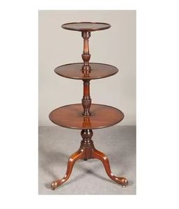 Wood <b>Two</b> <b>Tier</b> Tray with Metal Handles Tiered Trays High Quality Wood <b>Cake</b> <b>Stand</b> New Design Wooden <b>Cake</b> - Product Image 3