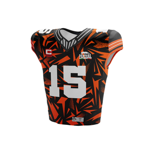 เสื้อฟุตบอลอเมริกันพิมพ์ซับลิเมชันเต็มตัวเสื้อทีมฟุตบอลแบบกำหนดเองระบายอากาศได้ - Product Image 3