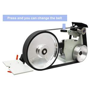 Lijadora de Banda de Velocidad Variable de 72 Pulgadas con 3 Discos de Pulir, Fuente de Alimentación Eléctrica de 220V para Cuchillos de Banco y Herramientas de Corte - Product Image 4